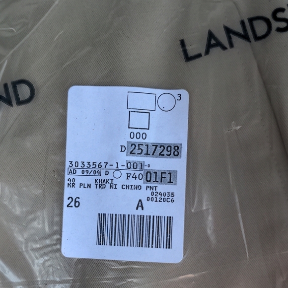 Lands' End Men's Classic Khaki Trousers 40 - Picture 2 of 9